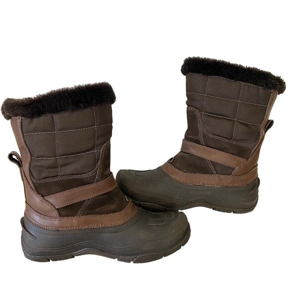 The North Face Waterproof Winter Snow Boots Brown Size 6 - Picture 5 of 11